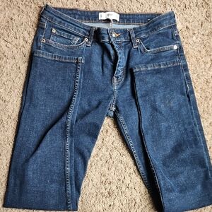 Brand- MNG (MANGO). Size- 6. Color- Dark Wash.